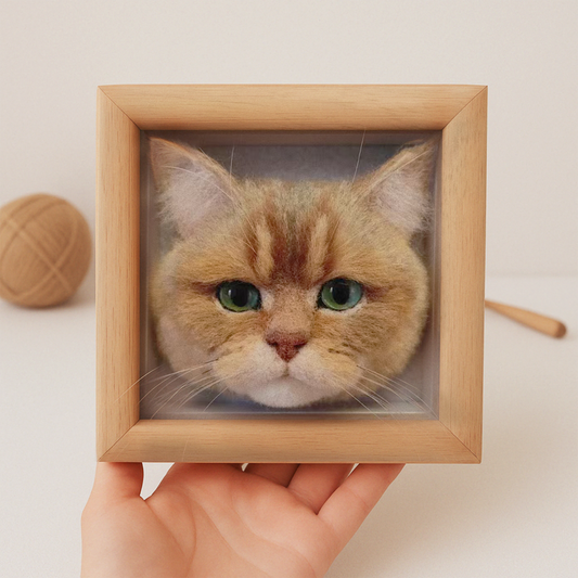 Lulatail Framed Cat Portrait